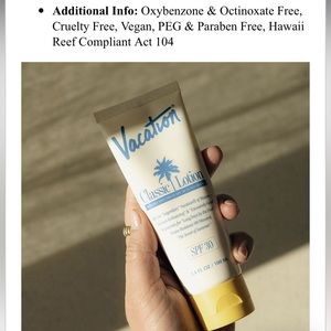 Vacation Sunscreen
